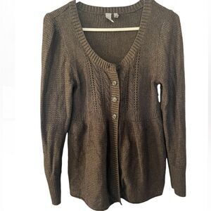 Caslon Brown Women's Cardigan Sweater
